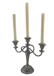 <b>Tall</b> Candlestick Metal <b>Candle</b> Stand for Outdoor Shiny Silver Finishing Decorative Metal Aluminum <b>Candle</b> <b>Holder</b> - Product Image 3