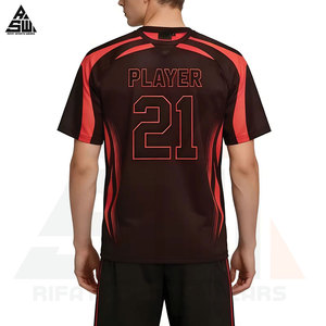 Camiseta de Fútbol Personalizable para Jugador, Unisex, Verano, Corta, Estampada, de Secado Rápido, Transpirable, Deportiva, Alta Elasticidad - Product Image 6