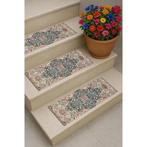 Tapis d'escalier vintage, tapis d'escalier rustique, tapis d'escalier artistique, tapis d'escalier turc, tapis personnalisé - Product Image 2