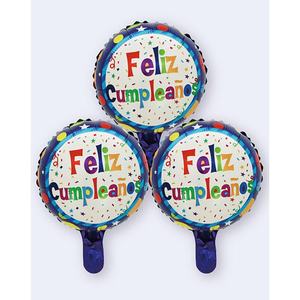 Globos de Estrella Metalizados Feliz Cumpleaños 24.5x30.5cm Decoraciones para Fiestas Bolsa de 12 Piezas - Product Image 5