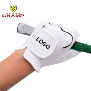 Gants de golf de haute qualité, entièrement personnalisés avec logo, en peau de mouton, antidérapants, haute performance. - Product Image 3