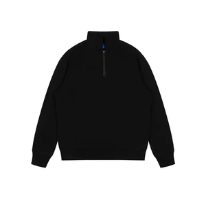 Sweatshirts unisexes à col montant et demi-fermeture éclair en coton 350 GSM avec impression numérique en jersey lourd avec logo personnalisé pour la saison printanière - Product Image 4