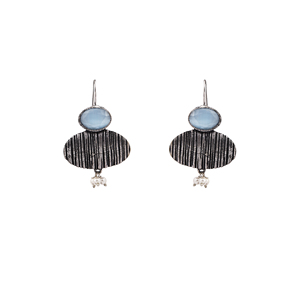 Pendientes de Perlas con Detalles de Piedras de Diseño Nuevo de SkyBlue Ox - Product Image 2