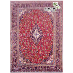 Mashad Style <b>Wool</b> Rug Classic Floral Pattern Artisan <b>Crafted</b> Area Carpet Traditional Home Decor Elegant Floor Covering - Product Image 1
