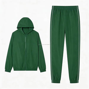 Chaqueta y Pantalones Impermeables de Nylon y Spandex para Hombre, Conjunto Deportivo Cortavientos OEM - Product Image 1