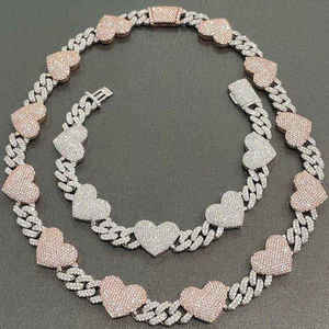 Cadena Cubana de Plata 925 Chapada en Oro con Diamantes VVS Cultivados en Laboratorio, Joyería Hip Hop para Hombre, Cadena de Eslabones Cubanos - Product Image 2