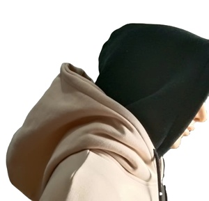 Sweat à capuche réversible vintage en maille 80 % coton 20 % polyester, coupe classique, manches longues, avec trous pour les pouces, 400 grammes - Product Image 3