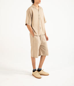 Conjunto Deportivo Personalizado para Hombre, 100% Algodón, Transpirable, de Verano, de Alta Calidad, Informal, con Botones, Sudadera y Pantalones Cortos - Product Image 5