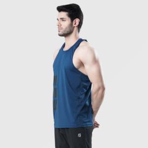 Camiseta sin Mangas Azul Imperial para Hombre con Estampado 3D Estilo Hip Hop y Algodón Transpirable Talla XL para Gimnasio y Entrenamiento con Cuello Tipo Capucha - Product Image 2