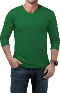 Camiseta de manga larga de algodón 100% de alta calidad para hombre, stock de moda negro liso, ropa a granel, ropa mixta, ropa usada con fardos - Product Image 6