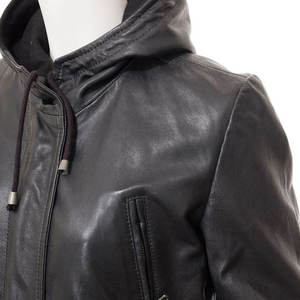Chaqueta de Cuero Acolchada de Manga Larga para Mujer, Otoño Invierno, Oferta, Alta Calidad, Impermeable y Resistente al Viento - Product Image 5