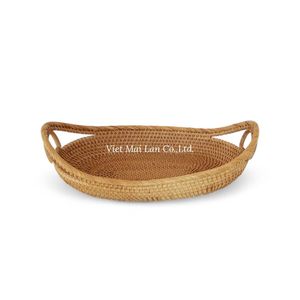 ผู้จัดจำหน่ายถาดหวายจากเส้นใยธรรมชาติจากเวียดนาม สำหรับตลาดการเสิร์ฟและตกแต่ง - Product Image 1