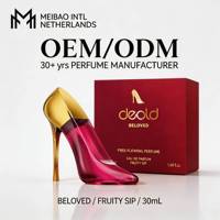 Deold Beloved Pink Transparent High Heel Perfume Eau de Parfum Frutal Dulce 50ml Caja de Regalo