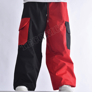 Pantalones de nieve de esquí para hombre, impermeables, a prueba de viento, transpirables, desmontables, cálidos, de nailon, 100% poliéster, forro con cremallera, OEM disponible - Product Image 2
