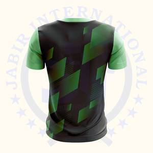 Camiseta informal de alta calidad para hombre, cuello redondo, peso pesado, caída, hombro, sublimación, estampado, ropa de calle con diseño de patrón - Product Image 3