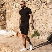 T-shirt décontracté à manches courtes pour homme, noir et blanc, coupe ample, col rond, style streetwear