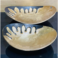 Multi-compartiment metalen kommen met deksel, vintage design, milieuvriendelijk, voor thuisdecoratie, voor gedroogd fruit, snacks, noten, serveerschaal, tafeldecoratie