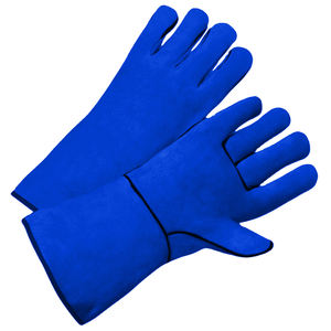 Guantes de soldadura resistentes a la abrasión de cuero de vaca de alta calidad, certificados CE, seguridad contra chispas de calor - Product Image 5