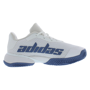 Scarpe Adidas Barricade PS per Ragazzi Colore: Bianco/Blu Navy/Blu Navy 100% Autentiche - Product Image 3