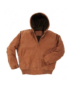 Veste de travail décontractée d'automne à capuche, fermeture éclair, manches courtes, boutonnée, respirante, en cuir, pour hommes - Product Image 4