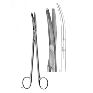 กรรไกรผ่าตัดหัวใจและหลอดเลือดและระบบประสาท สแตนเลสสตีล สำหรับใช้ทางการแพทย์ ขนาด 190 มม. ยี่ห้อ POTTS-SMITH - Product Image 1