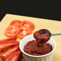 Purée de tomate concentrée évaporée filtrée 100% naturelle de haute qualité et délicieuse, 28 Brix, double polyliner, fût en acier Hunza 1