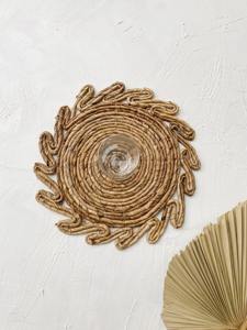 Sun-inspired water hyacinth placemats Eco friendly products Made in Vietnam <b>Table</b> decoration Woven Placemat Wholesale - Product Image 3