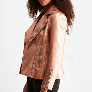 Nueva chaqueta de cuero de moda para mujer Chaqueta de cuero ajustada hecha en Pakistán Chaqueta de cuero - Product Image 3