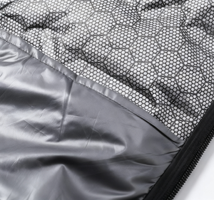 Chaleco Acolchado Aislante Color Gris Sólido al por Mayor, 100% Poliéster, Relleno de Algodón, Sin Mangas, con Cierre, Chaquetas Acolchadas para Hombre - Product Image 4