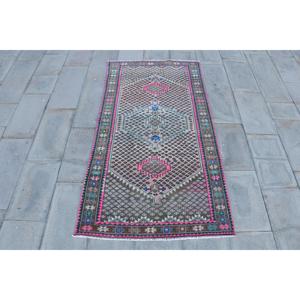 พรมวินเทจสไตล์ตุรกี ขนาด 3.4x6.4 ฟุต พรมตกแต่งลายพรางสีน้ำตาล - Product Image 1