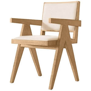 Silla de Comedor de Madera de Teca Premium, Silla de Comedor Hecha a Mano de Madera Maciza para Restaurante, Cafetería, Hotel - Product Image 1