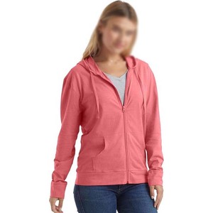 Sudaderas con Capucha de Talla Grande para Mujer, Transpirables, con Diseño de Logotipo Personalizado con Cremallera, Bordado, Estilo de Moda, Últimas Tendencias - Product Image 3