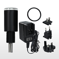Indicateur de conductivité de l'eau compact avec 7 lumières LED pré-calibré 0 à 90us par cm Range Conductivity Meter Water Monitoring
