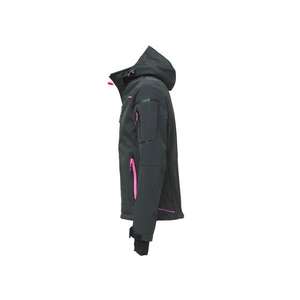 Chaqueta Softshell Outdoor de color gris espacial Fucsia, para mujer - Product Image 3