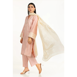 Traje de diseñador de verano Formal de 3 piezas Shalwar Kameez para damas Ropa de mujer bordada de lujo pakistaní - Product Image 3