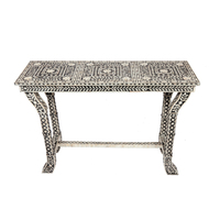 Table console en incrustation d'os de haute qualité meubles de salon d'entrée faits à la main table incrustée de luxe pour l'entrée à la maison ou à l'hôtel