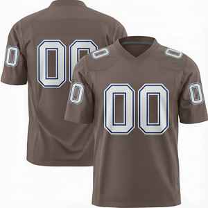 High Quality American Football <b>Jersey</b> <b>Short</b> Sleeve Plus Size Feature - Product Image 1