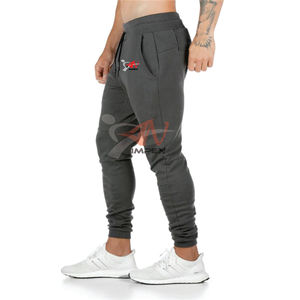 Pantalon de survêtement en coton flexible pour hommes avec logo imprimé personnalisé de haute qualité à des fins décontractées et de jogging - Product Image 3