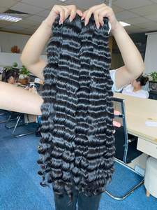 Venta al por mayor 100% Natural cutícula alineada virgen camboyano Remy paquetes de cabello ondulado profundo cabello vietnamita 10 "-50" de longitud precio barato - Product Image 4