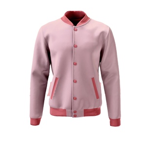 แจ็คเก็ตผู้ชายคุณภาพดี ระบายอากาศ แห้งเร็ว สำหรับฤดูใบไม้ร่วงและฤดูหนาว สไตล์ Letterman แจ็คเก็ตบอมเบอร์ รับสกรีนโลโก้และสีตามสั่ง คอตั้ง - Product Image 1