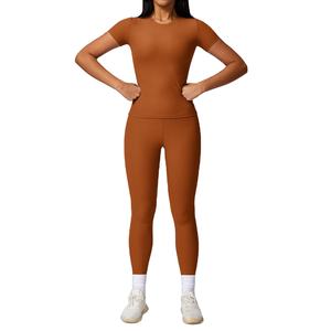 Ventes en gros d'ensembles de sport 2 pièces pour femmes : soutien-gorge de sport et tenue de yoga pour la gym et le fitness - Product Image 3