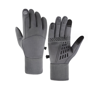 Gants de moto en cuir durable pour hommes avec paume renforcée et dragonne réglable pour un ajustement sûr. - Product Image 1