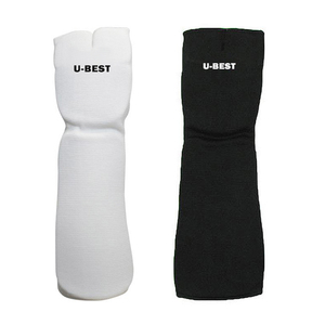 U-BEST แผ่นรองแขนสีขาวสีดำผ้าถักระบายอากาศได้ดีอุปกรณ์ฝึกศิลปะการต่อสู้เทควันโดคาราเต้มวยไทยคิกบ็อกซิ่ง - Product Image 1