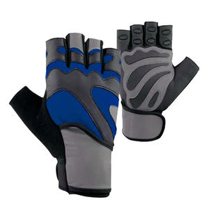 Gants de gymnastique demi-doigts en cuir antidérapants et respirants pour l'équipement de fitness pour l'haltérophilie et les sports d'entraînement - Product Image 1