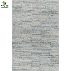 Tapis léger résistant au sable en laine, rembourré et fait main, pour chambre et salon - Product Image 4