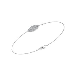 Elegant 950 Platinum <b>Bracelet</b> for Women <b>Moissanite</b> Marquise Shape Diamond Cluster IGI Certified for Wedding Custom OEM/ODM Fine - Product Image 1