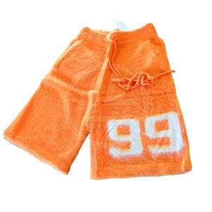 Shorts décontractés pour hommes en laine 100% tissée douce avec cordon de serrage ajustable, coupe décontractée, légers et respirants, service OEM - Product Image 1