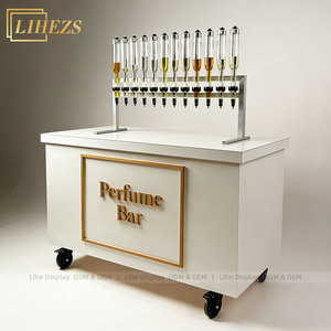Bar à parfums portable de luxe, station de distribution de parfums portable à 12 têtes, fabricant de kiosque à parfums roulant personnalisé - Product Image 4