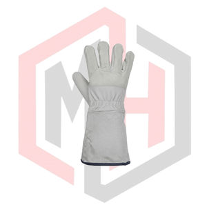 Guantes de Soldadura Básicos Resistentes al Calor, de Cuero Resistente, Antidesgarros, Anti-Cortes, para Bomberos, 11 oz de Grosor, Antiestáticos - Product Image 3