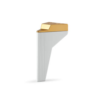 Pata de Mueble Venus-T17-W en Forma de T, de Plástico Blanco Resistente, de 17 cm, para Sala de Estar, Diseño Moderno para Sofá, Mueble para TV - Product Image 1